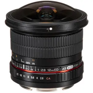Samyang 12mm f/2.8 ED AS NCS Fish-eye Lens for Canon