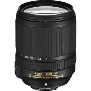 Nikon AF-S NIKKOR 18-140mm f/3.5-5.6G ED VR (white box) Lens