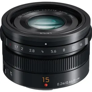 Panasonic LEICA DG SUMMILUX 15mm/F1.7 ASPH (Black) Lens