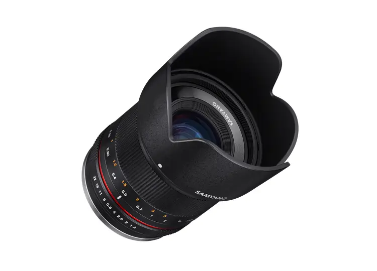 3. Samyang 21mm f/1.4 ED AS UMC CS (Canon M) Lens