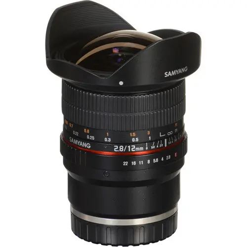 8. Samyang 12mm f/2.8 ED AS NCS Fish-eye (Sony E) Lens