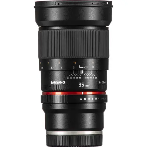 2. Samyang 35mm f/1.4 AS UMC (Sony E-mount) Lens