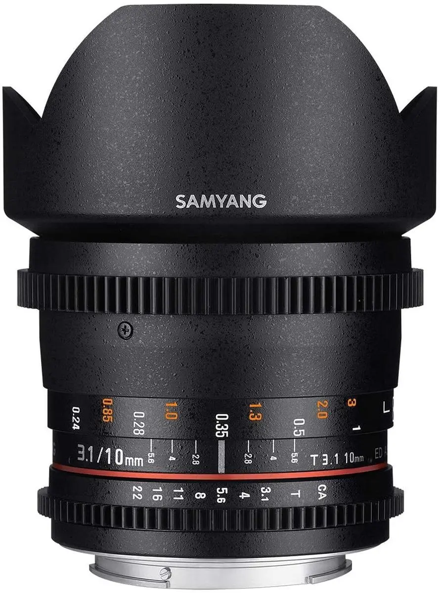 2. Samyang 10mm T3.1 ED AS NCS CS VDSLR II (Sony E) Lens