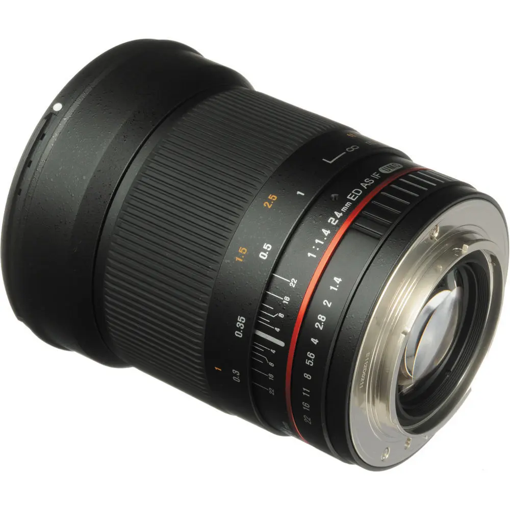 2. Samyang 24mm f/1.4 ED AS UMC (Sony E-mount) Lens