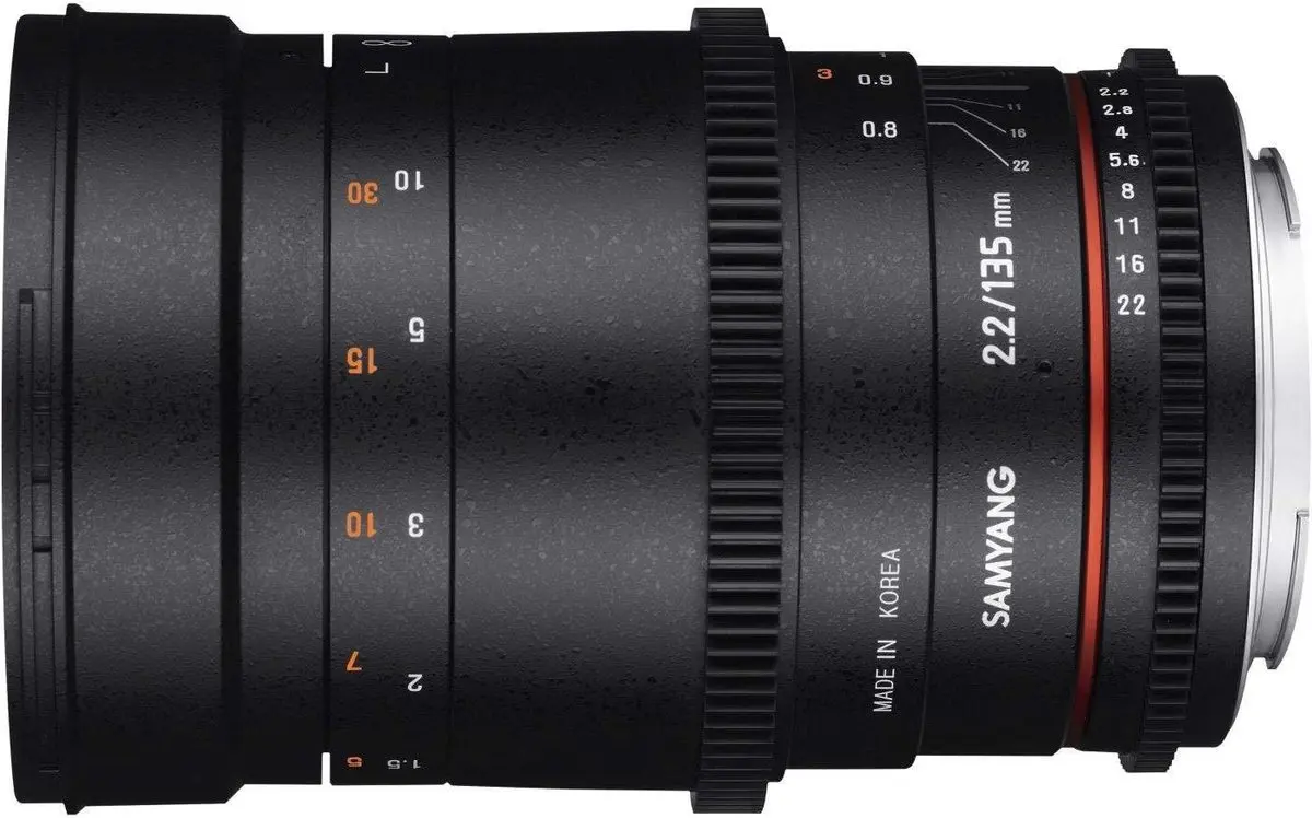 1. Samyang 135mm T2.2 ED UMC VDSLR Cine (Sony E) Lens