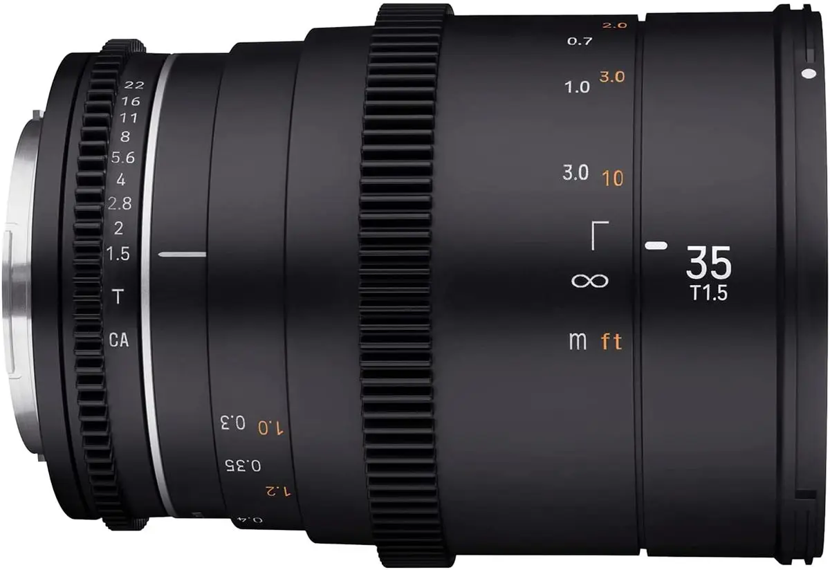 4. Samyang 35mm T1.5 AS UMC VDSLR MK II (Sony A) Lens