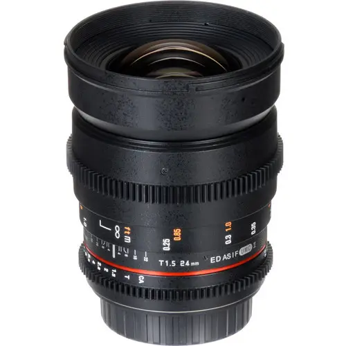 5. Samyang 24mm T1.5 ED AS UMC VDSLR (Sony E-Mount) Lens