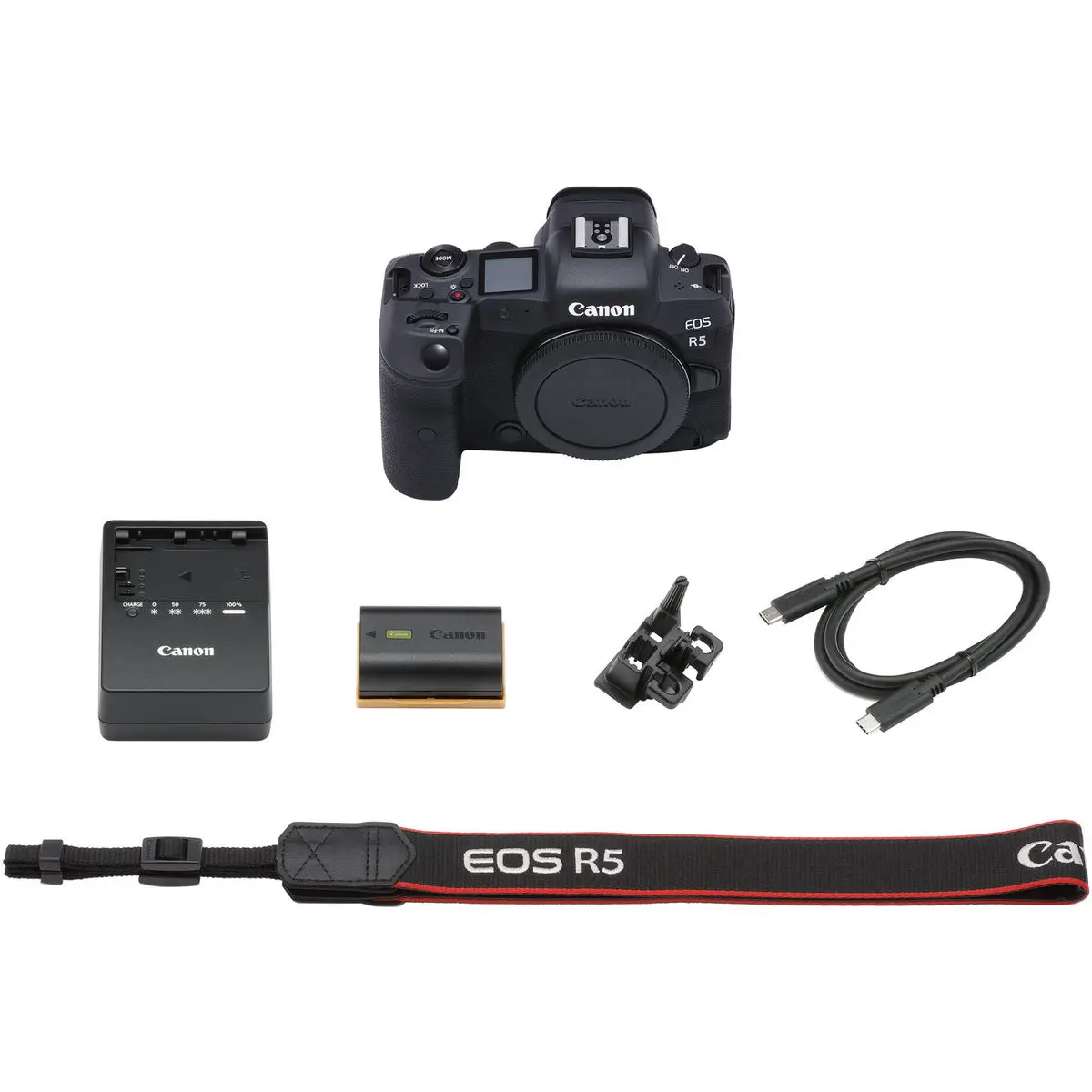 5. Canon EOS R5 Body (kit Box) (with adapter) Mirrorless Digial Camera