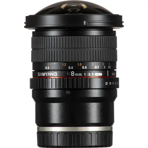 3. Samyang 8mm f/3.5 Fish-eye CS II w/hood (Sony E) Lens