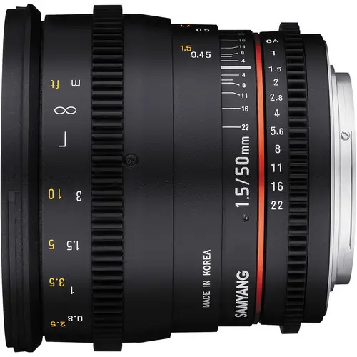 2. Samyang 50mm T/1.5 AS UMC CINE (Sony E) Lens