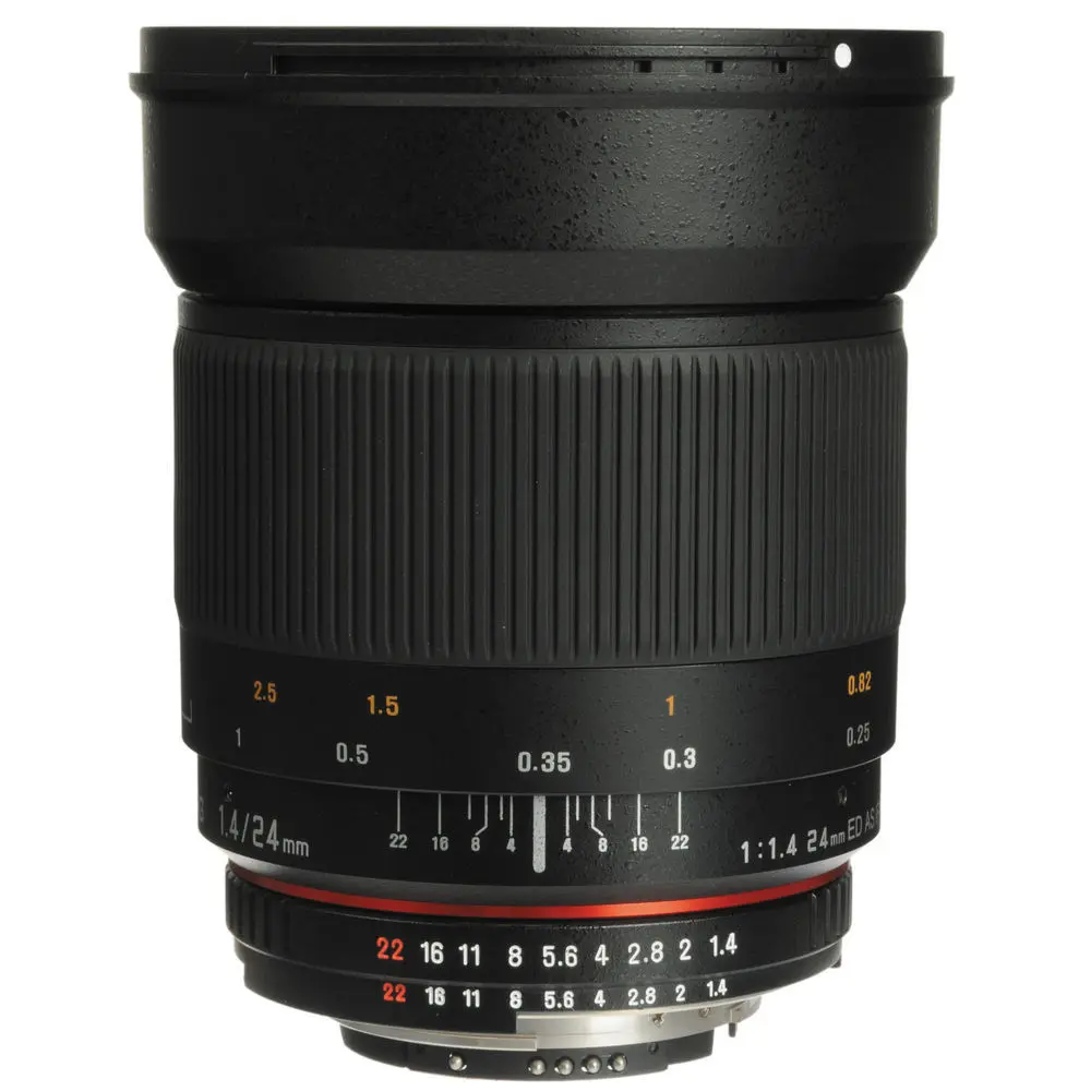 1. Samyang 24mm f/1.4 ED AS UMC F1.4 Lens for Nikon