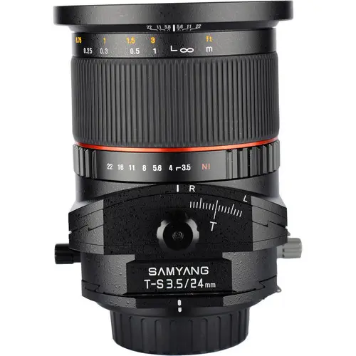 1. Samyang T-S 24mm f/3.5 ED AS UMC Tilt/Shift Lens for Canon