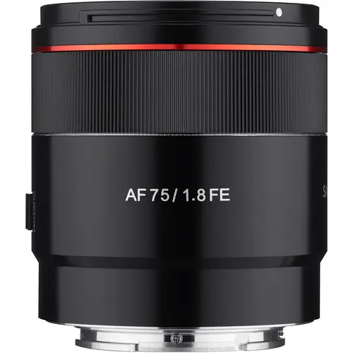 1. Samyang AF 75mm F1.8 FE (Sony E) Lens