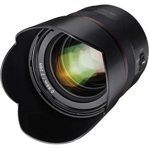 2. Samyang AF 75mm F1.8 FE (Sony E) Lens