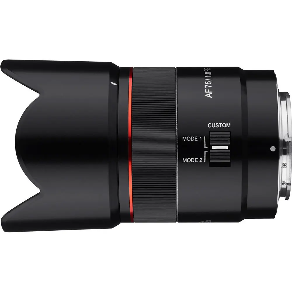 4. Samyang AF 75mm F1.8 FE (Sony E) Lens