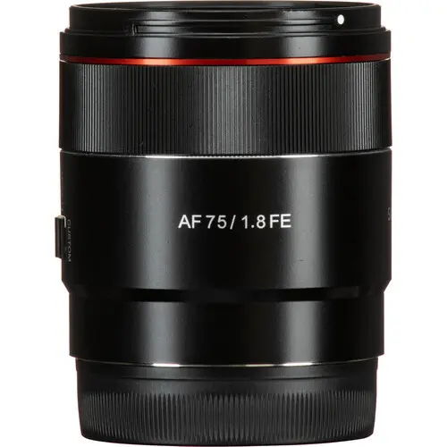 6. Samyang AF 75mm F1.8 FE (Sony E) Lens