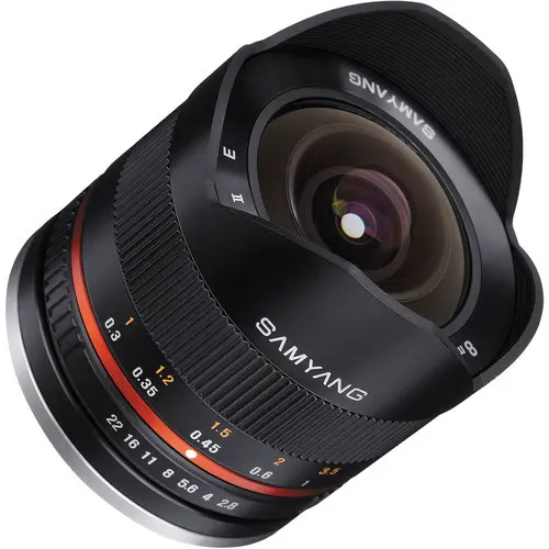 Main Image Samyang 8mm f/2.8 Fish-eye CS II Black (Fuji X) Lens