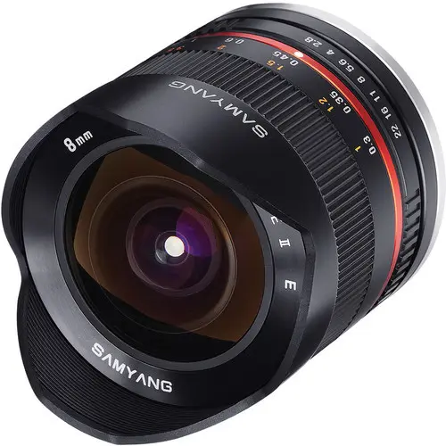 1. Samyang 8mm f/2.8 Fish-eye CS II Black (Fuji X) Lens