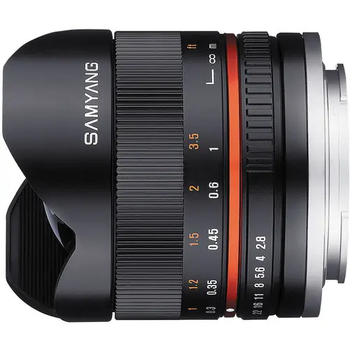 2. Samyang 8mm f/2.8 Fish-eye CS II Black (Fuji X) Lens