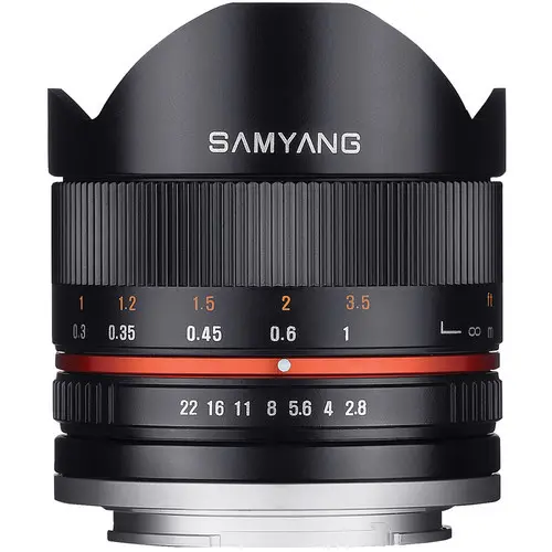 3. Samyang 8mm f/2.8 Fish-eye CS II Black (Fuji X) Lens