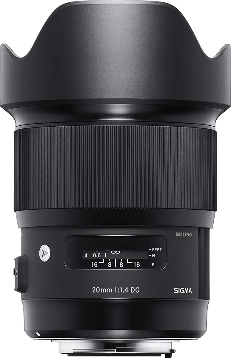 1. Sigma 20mm F1.4 DG HSM | A (Nikon) Lens