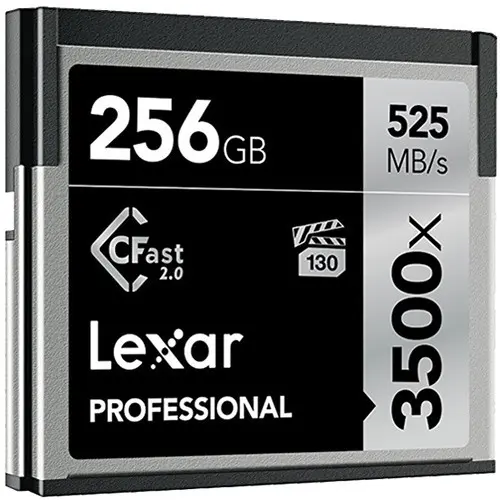 1. Lexar 256GB Professional 3500x CFast 2.0