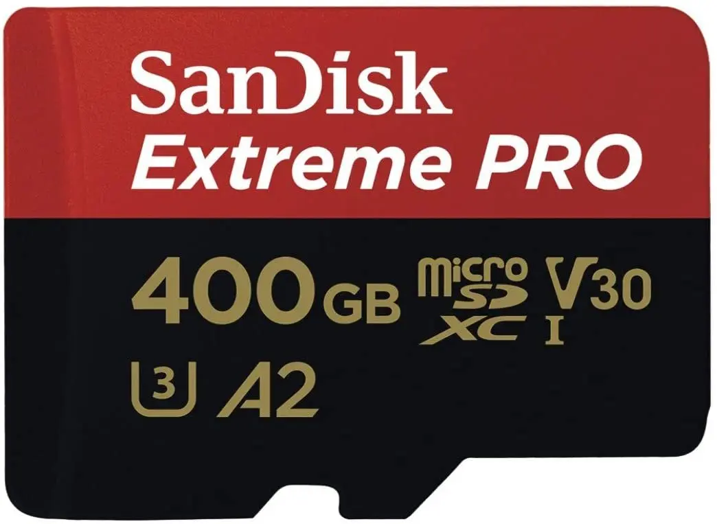 Main Image Sandisk 400GB A2 Extreme Pro 170mb/s MicroSDXC