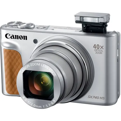 4. Canon PowerShot SX740 HS Silver 20.3MP 40x Optical Zoom 4K Wifi