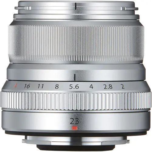 1. Fujifilm FUJINON XF 23mm F2 R WR Silver Lens