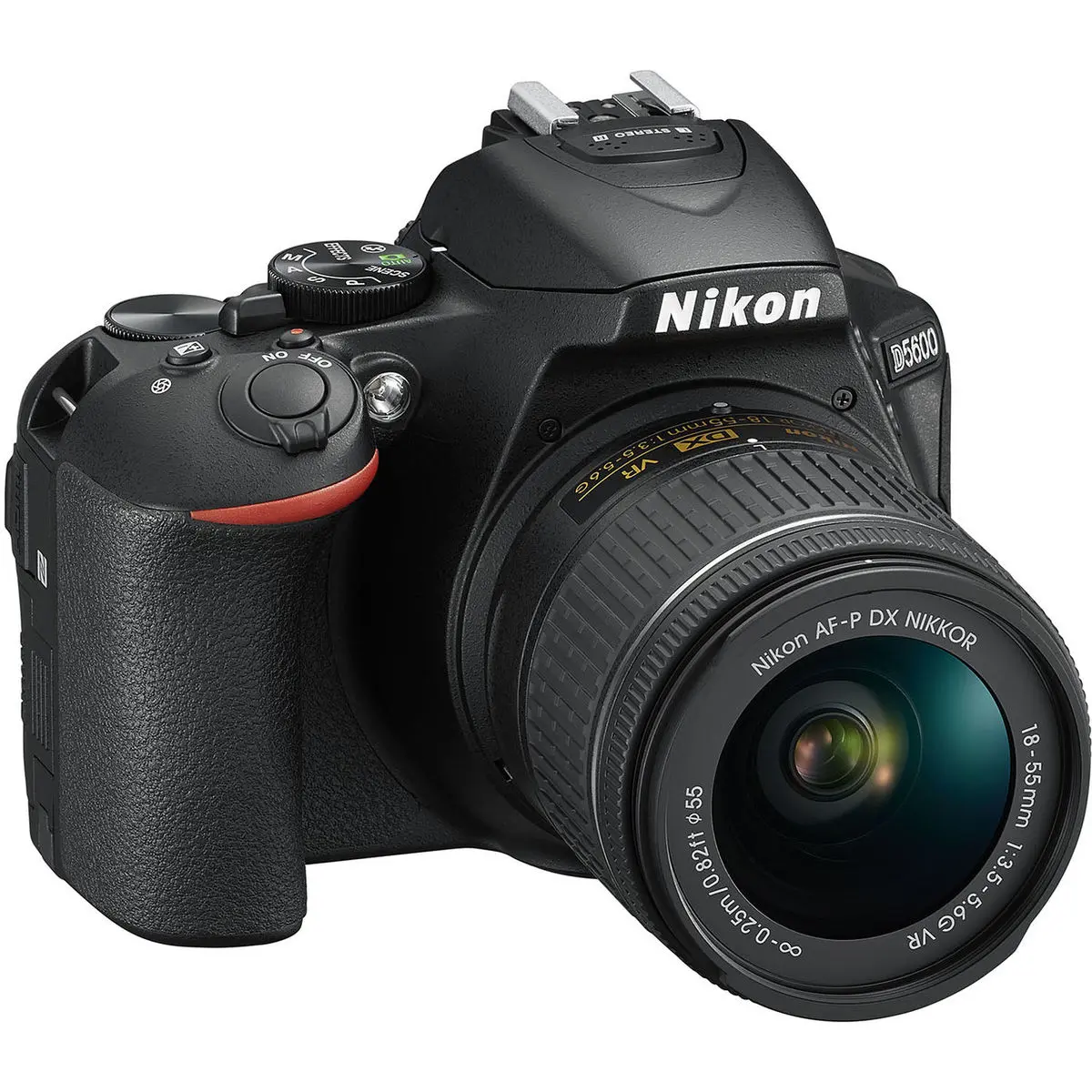 1. Nikon D5600 AF-P 18-55 VR Kit WiFi NFC FullHD 24.2MP Camera Black