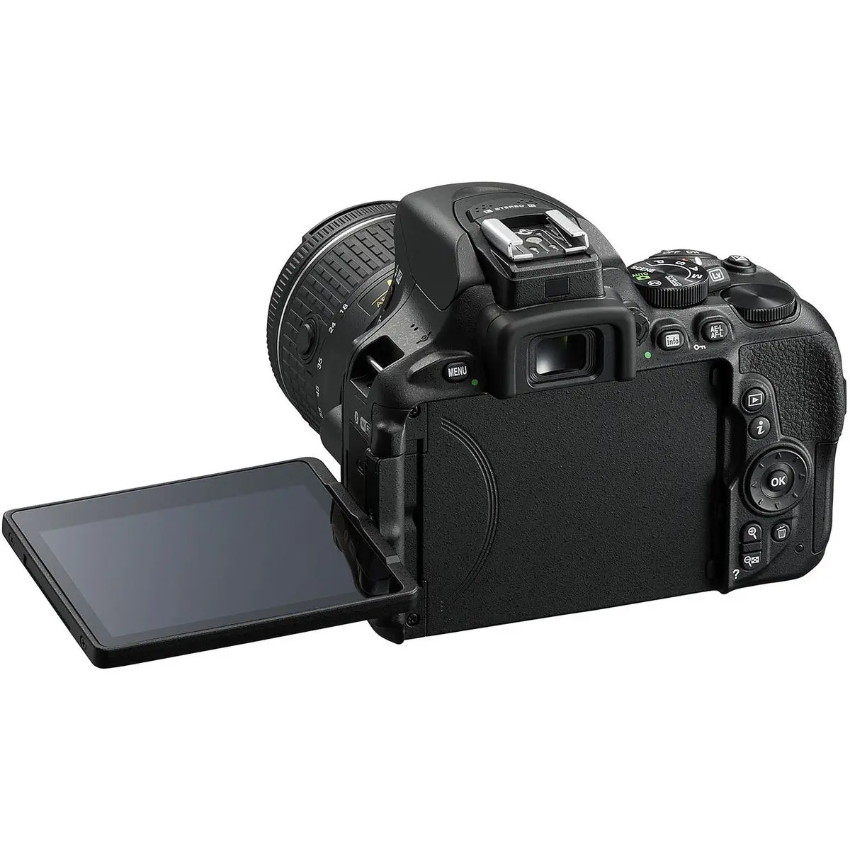 10. Nikon D5600 AF-P 18-55 VR Kit WiFi NFC FullHD 24.2MP Camera Black