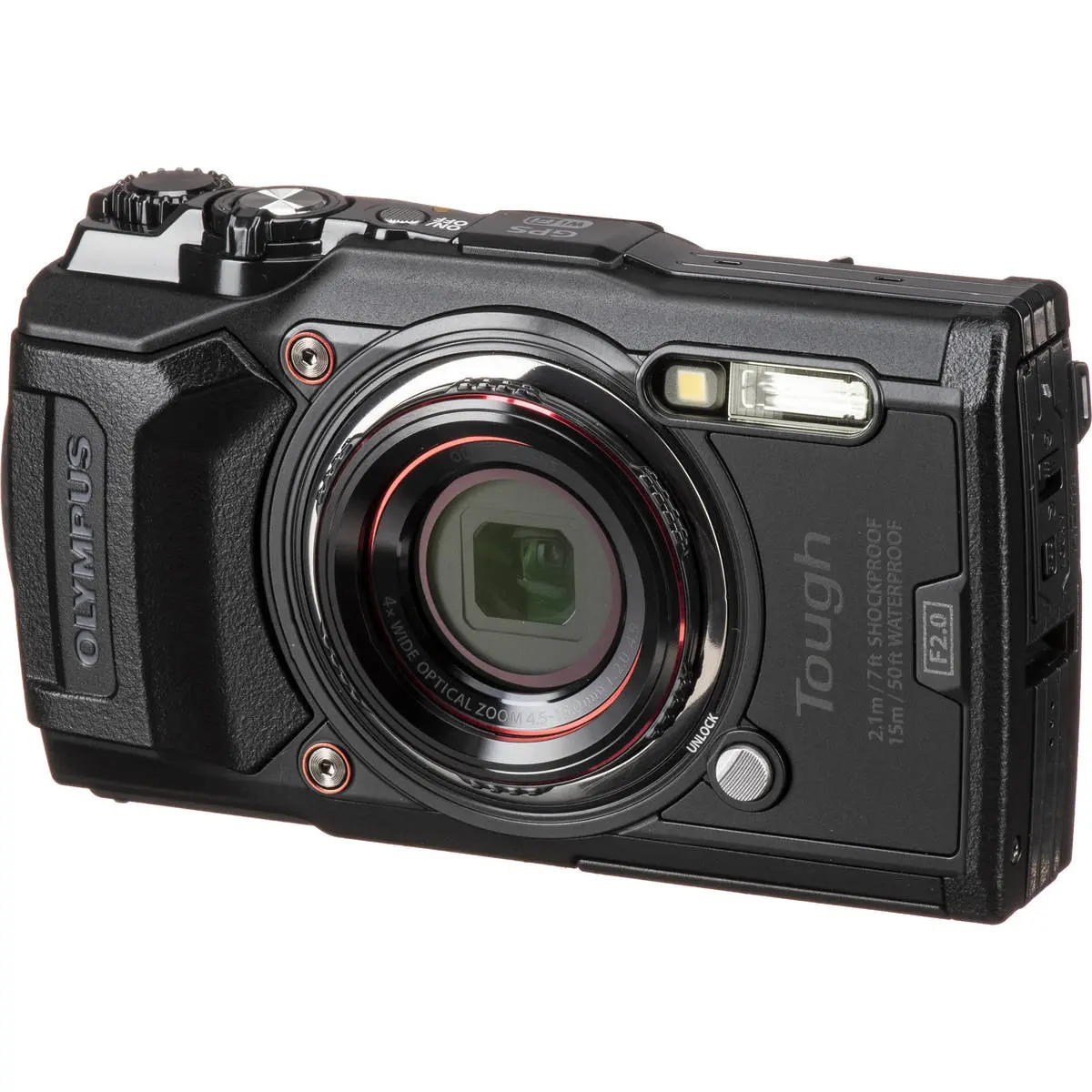 Main Image Olympus Tough TG-6 Black 15m Waterproof 12MP F2.0 Camera