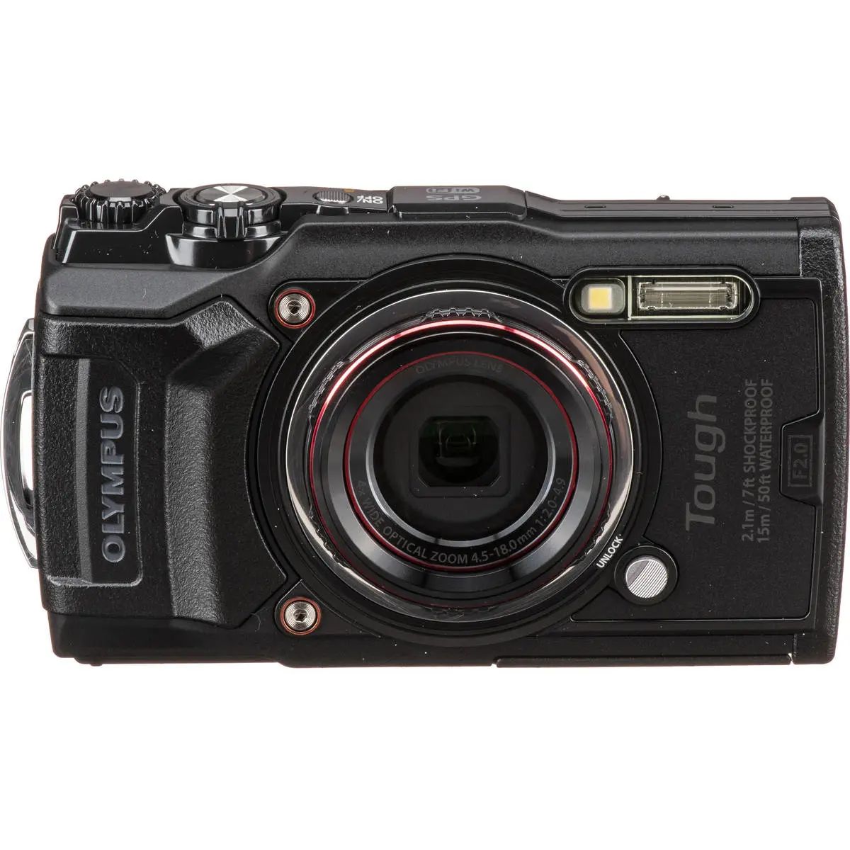 2. Olympus Tough TG-6 Black 15m Waterproof 12MP F2.0 Camera