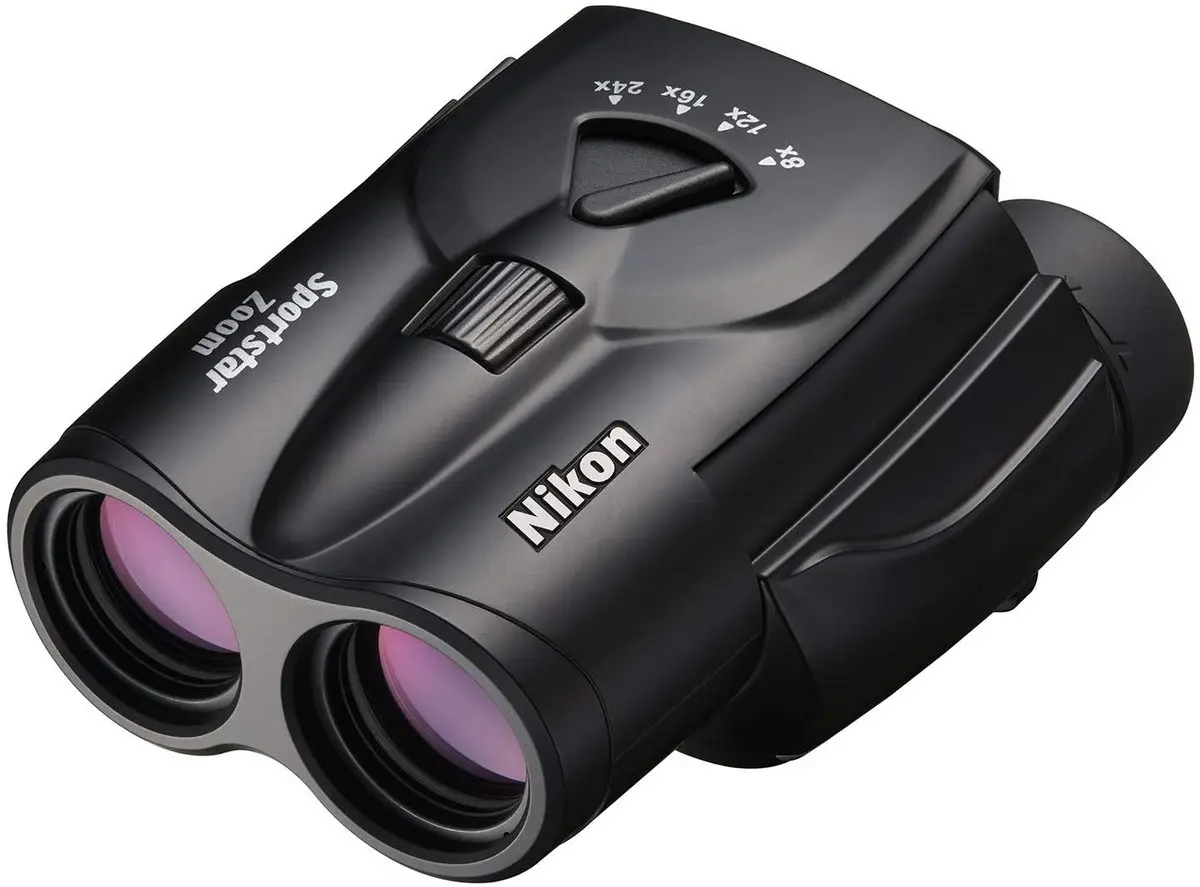 2. Nikon Sportstar Zoom 8-24 x 25 Binoculars Black