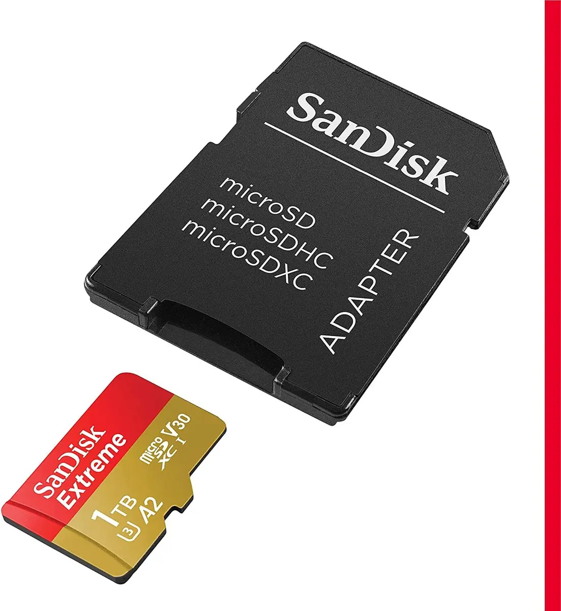 1. Sandisk Extreme A2 1TB(U3)V30 160mb M.SD adapter