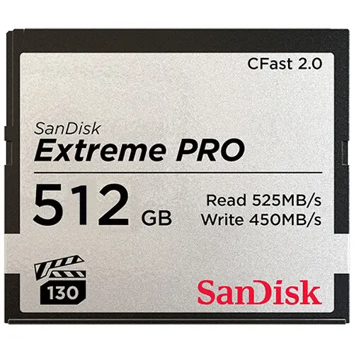 Main Image Sandisk Extreme Pro 512GB CFast 2.0 525mb/s