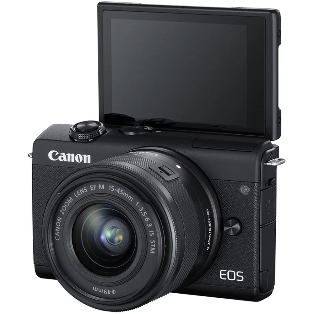 2. Canon EOS M200 kit (15-45) Black Camera