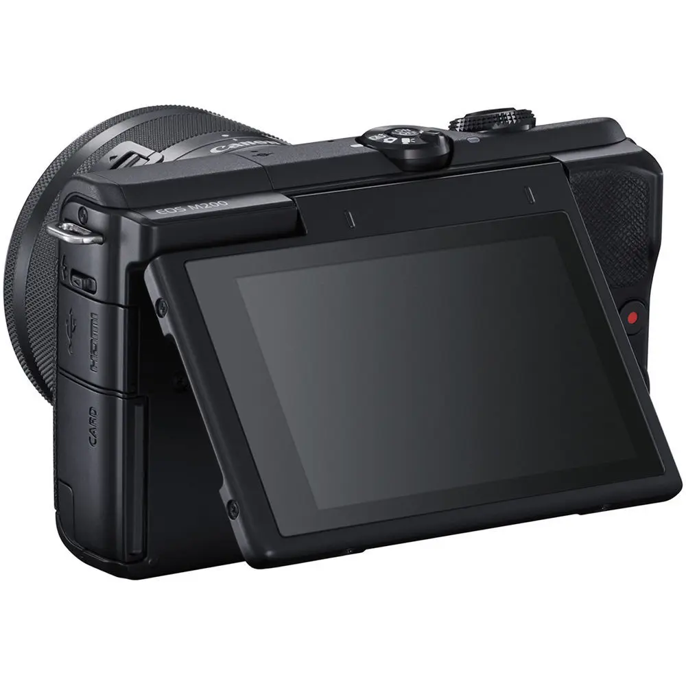 3. Canon EOS M200 kit (15-45) Black Camera