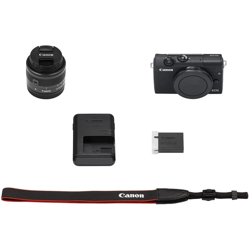 7. Canon EOS M200 kit (15-45) Black Camera