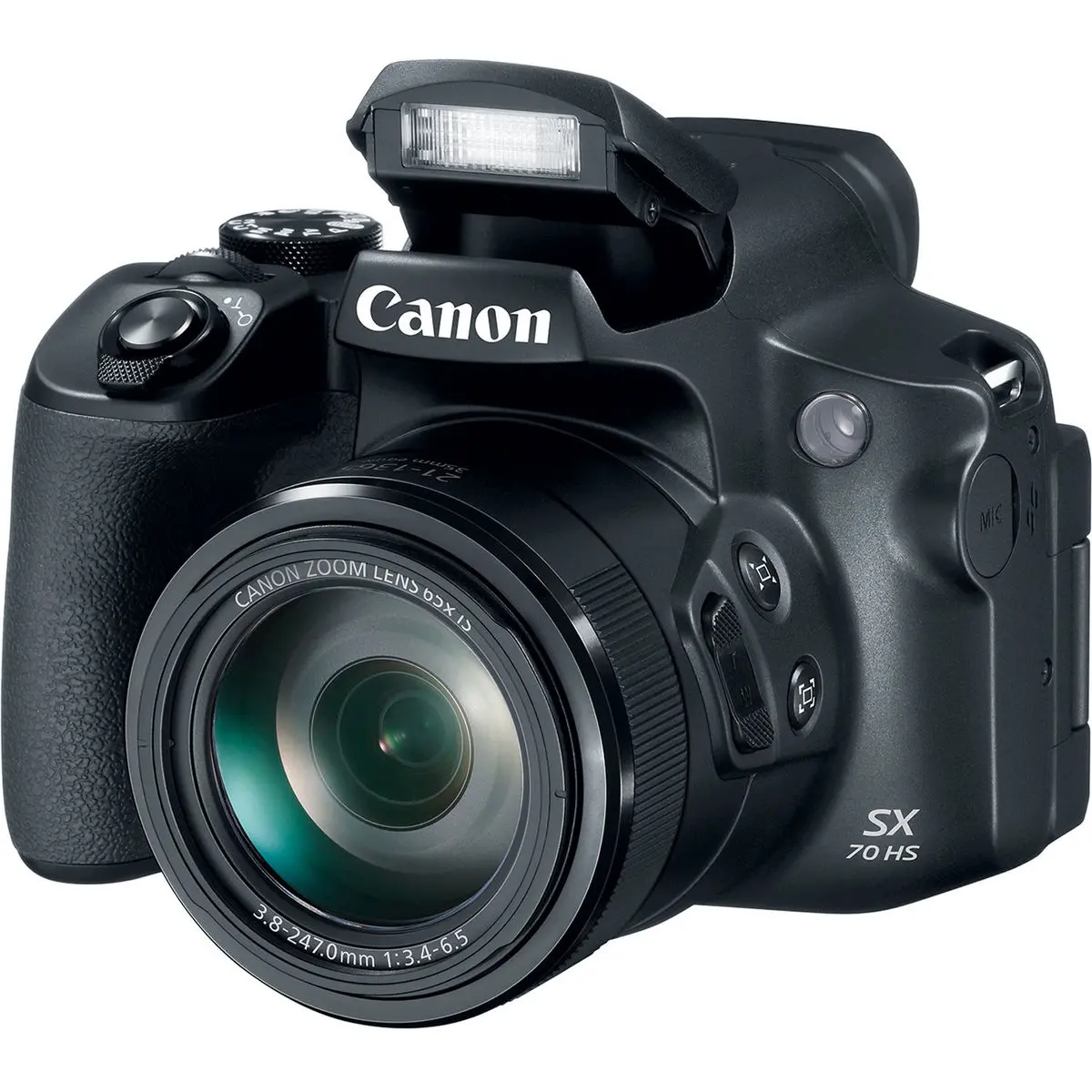 6. Canon PowerShot SX70 HS Black Camera