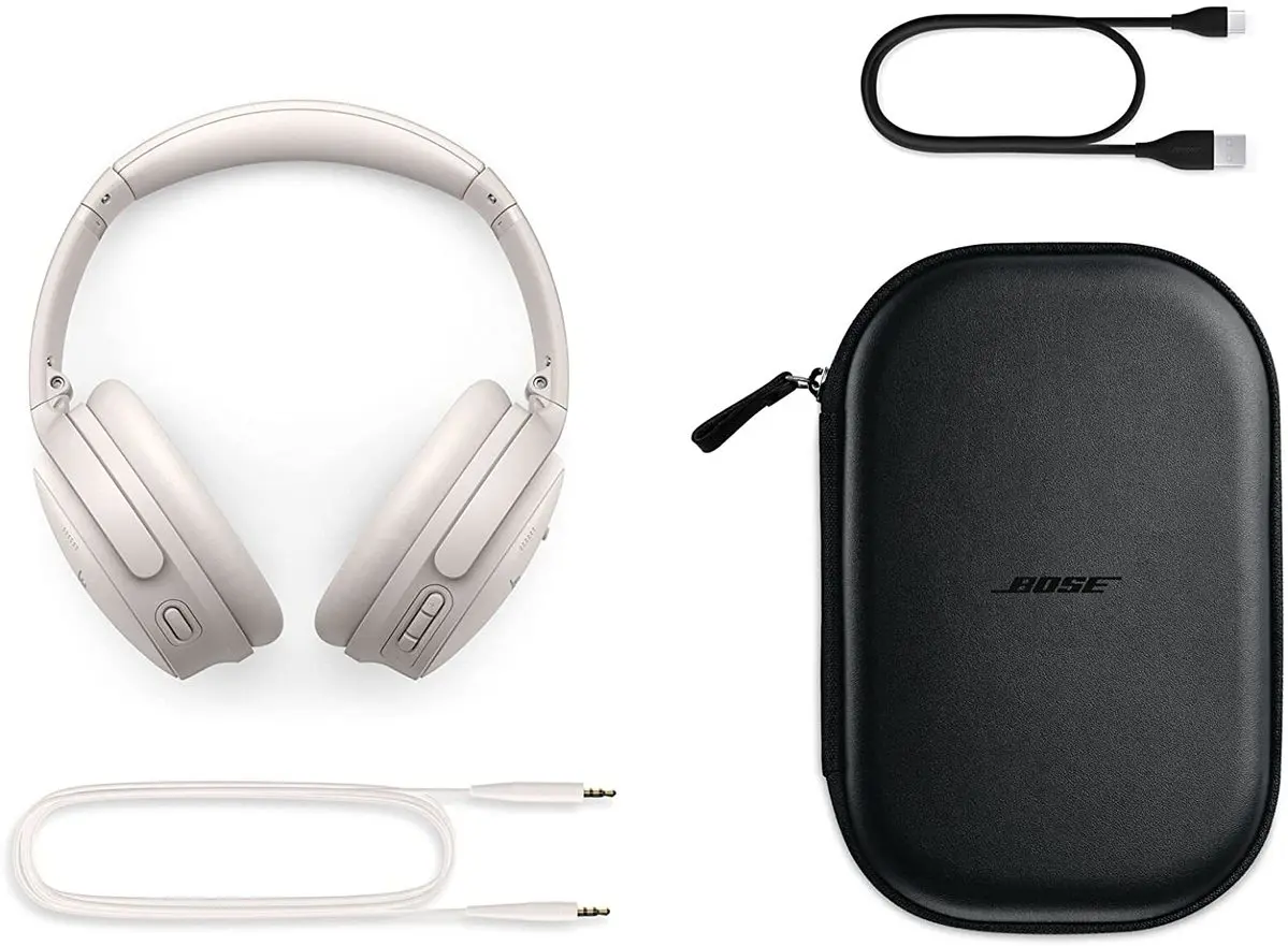 4. Bose QuietComfort 45 Headphones White