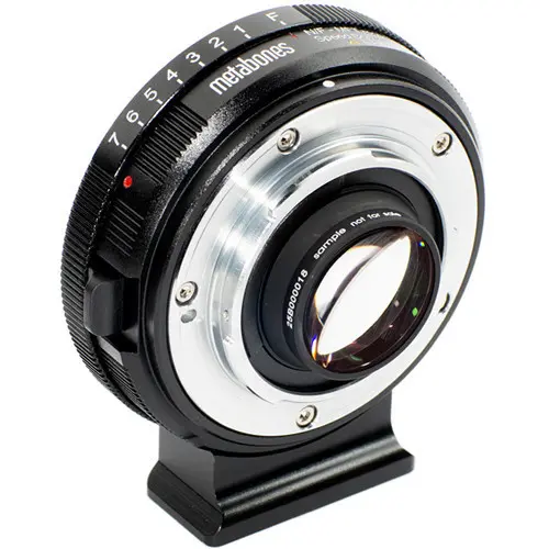1. Metabones Speed Booster XL 0.64x Nikon G to M4/3