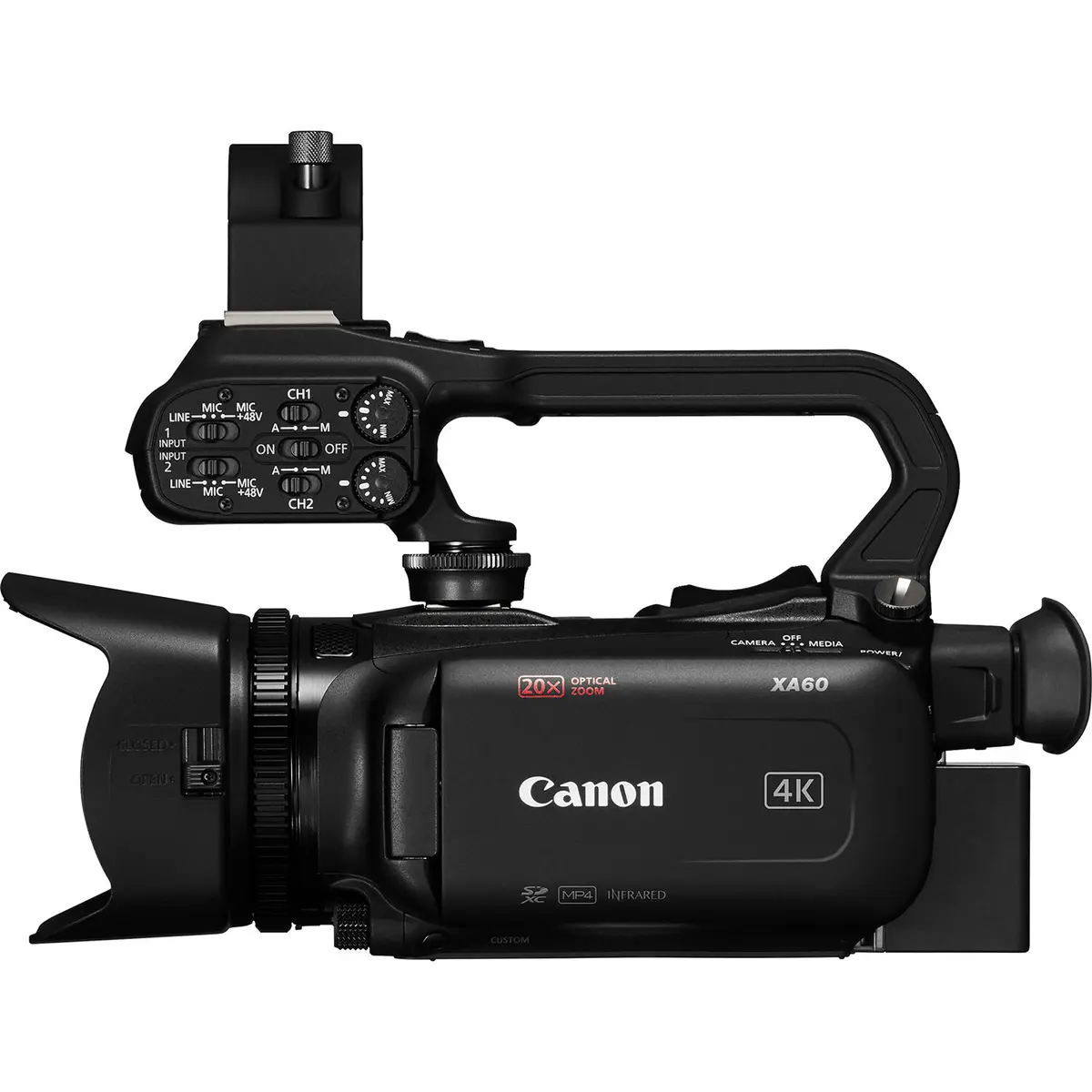 2. Canon XA60 Professional UHD 4K Camcorder