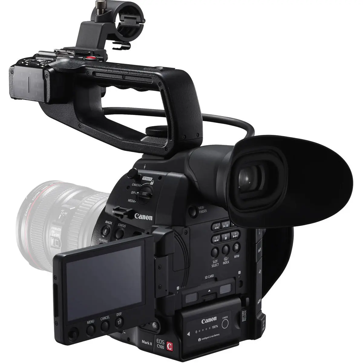 3. Canon EOS C100 MK II Cinema Camera body (EF) Camcorder