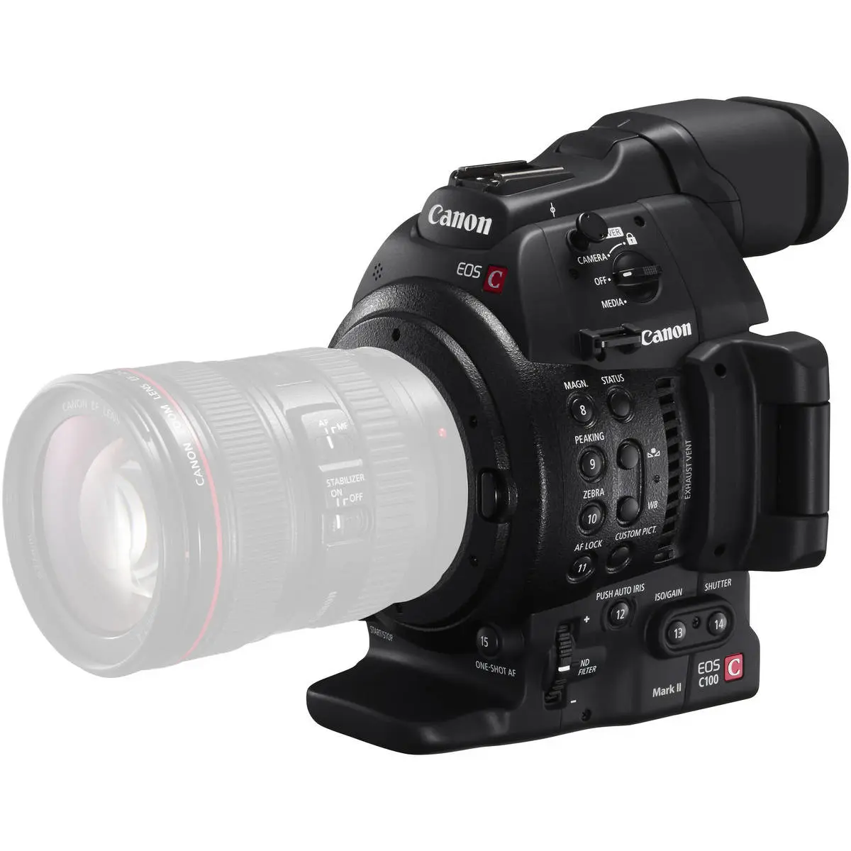 7. Canon EOS C100 MK II Cinema Camera body (EF) Camcorder