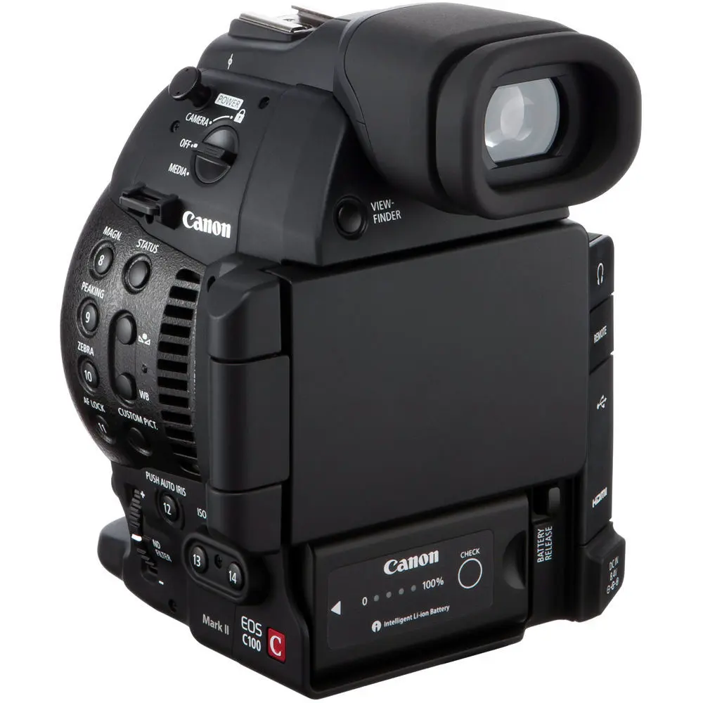 9. Canon EOS C100 MK II Cinema Camera body (EF) Camcorder