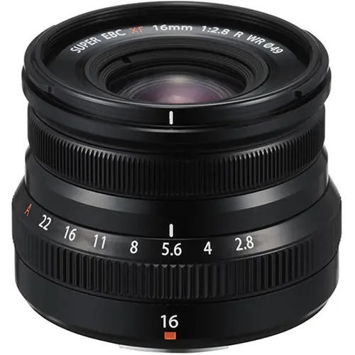 FUJINON XF 16mm F2.8 R WR Black Lens