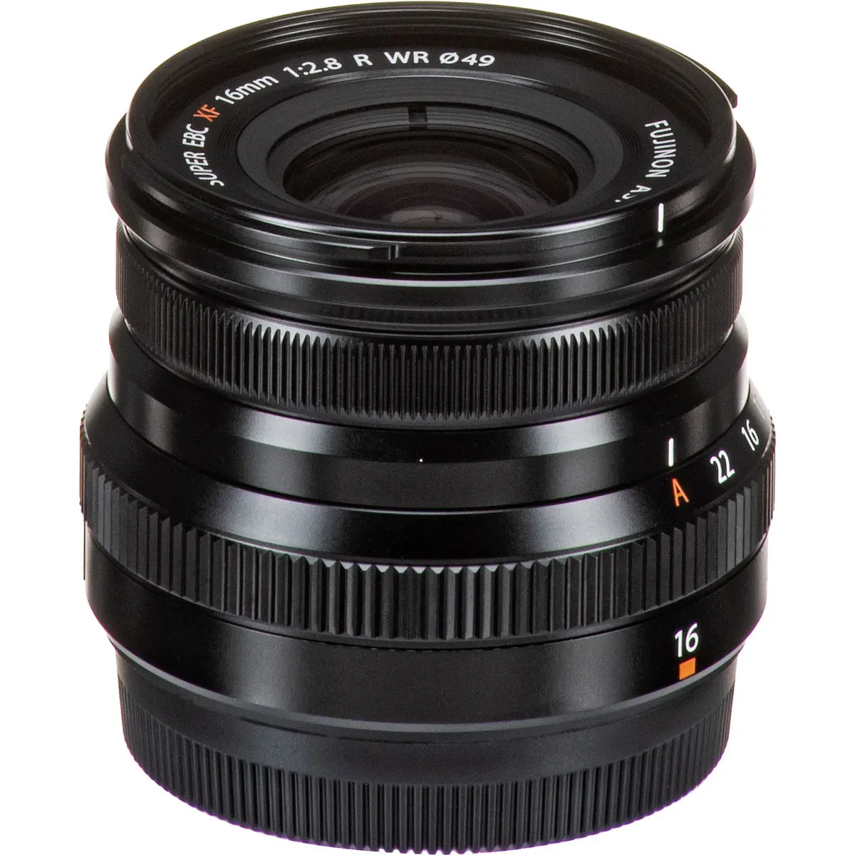 4. FUJINON XF 16mm F2.8 R WR Black Lens