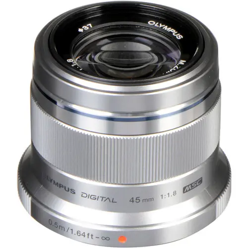 Olympus M.ZUIKO ED 45mm f/1.8 (Silver) Lens