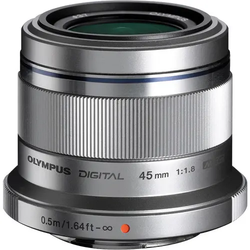 1. Olympus M.ZUIKO ED 45mm f/1.8 (Silver) Lens